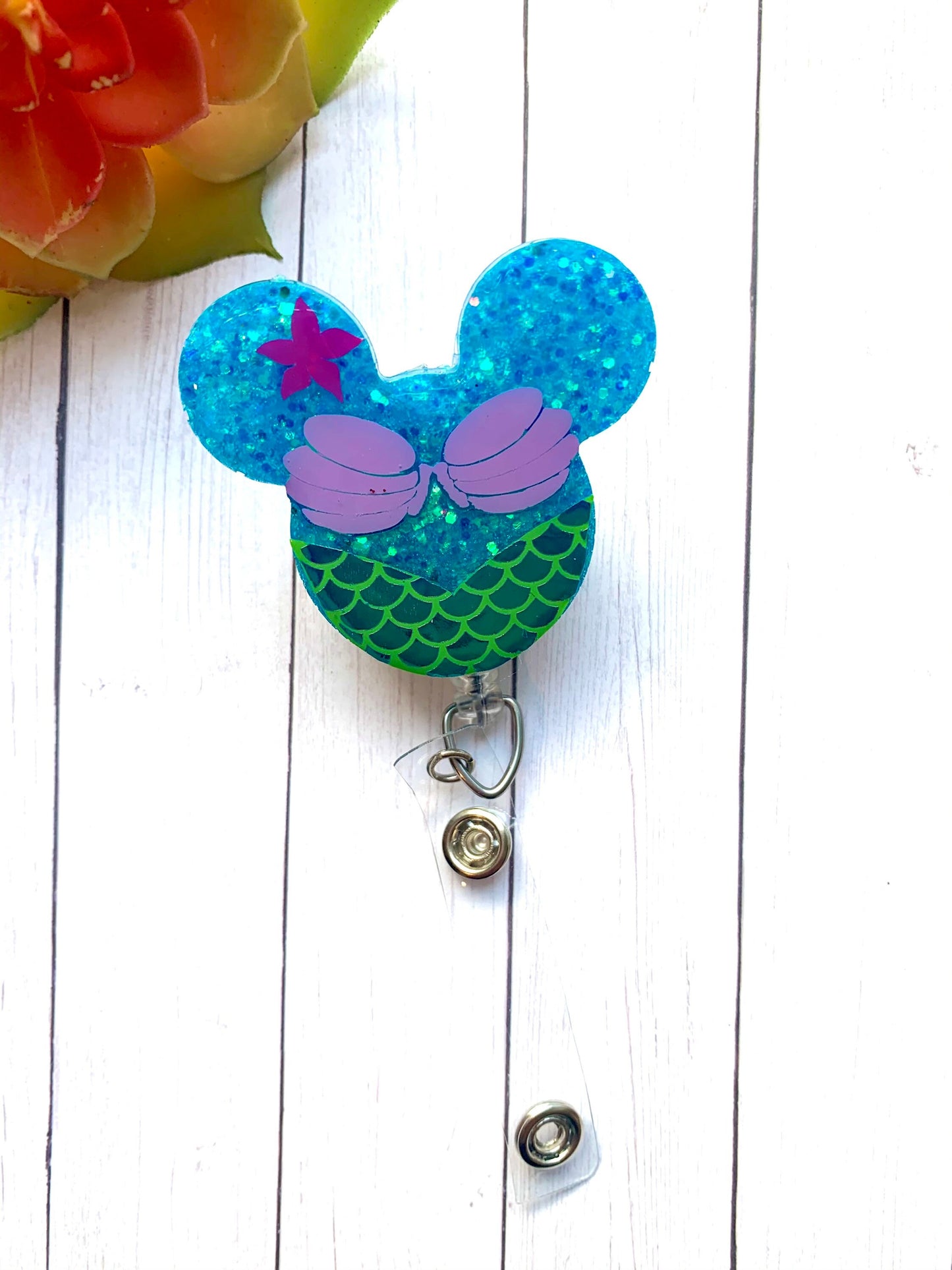 Ariel badge reel| little mermaid badge| Disney badge