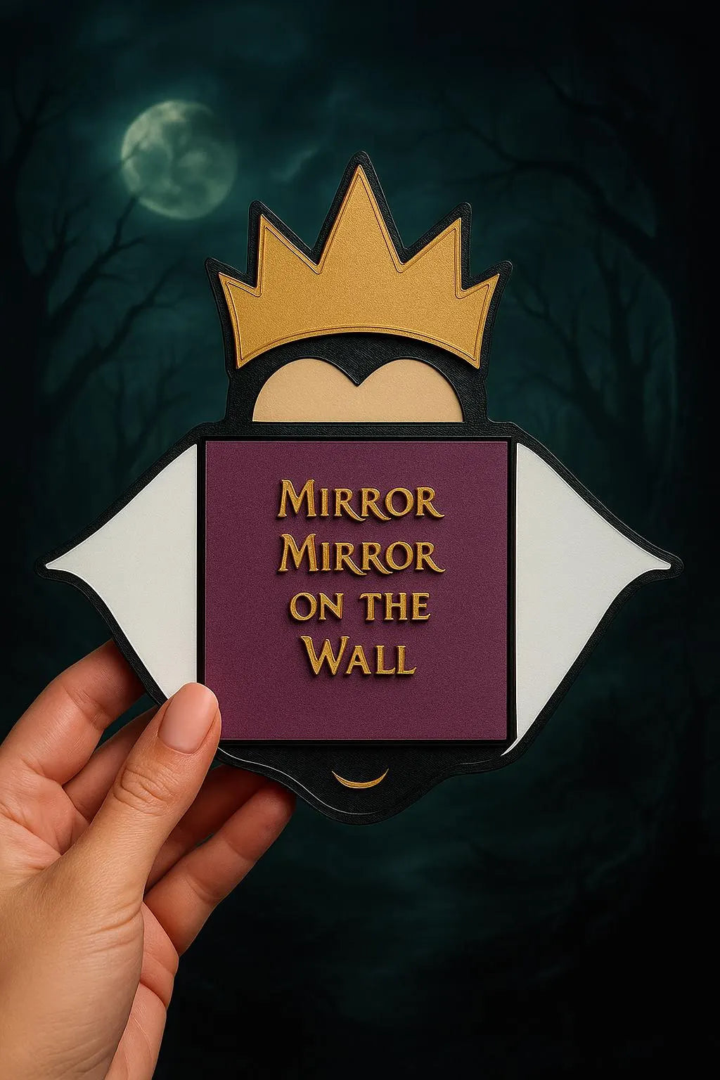 Evil Queen Sticky Note Holder STL File – Digital Download