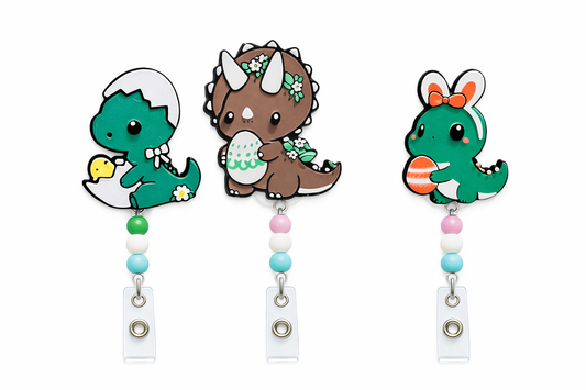 Easter Dinosaur Badge