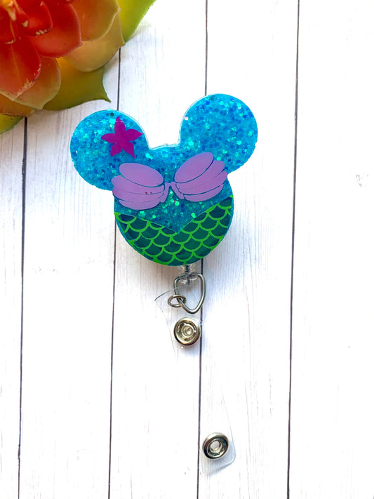 Ariel badge reel| little mermaid badge| Disney badge