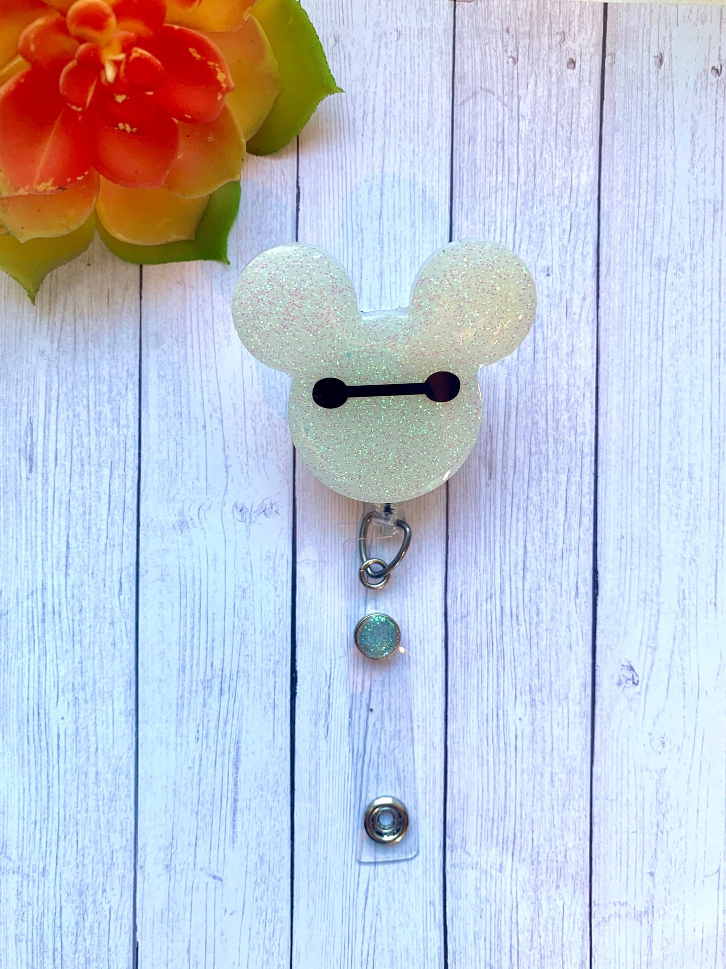 Baymax badge reel| Big hero Badge Reel| Badge holder