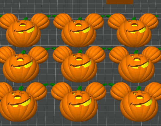 3D Printable Pumpkin Magnet STL File: Halloween Decor (Digital Download)