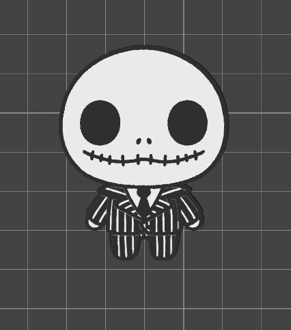 Cute Horror Badge Reels STL Bundle, only 3 files: 3D Print Jack, Jason, Freddy (Digital Download)
