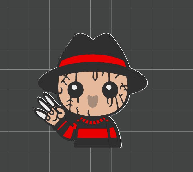 Cute Horror Badge Reels STL Bundle, only 3 files: 3D Print Jack, Jason, Freddy (Digital Download)