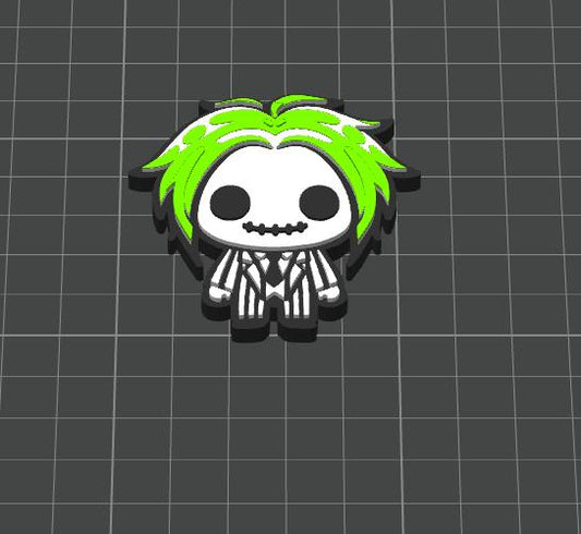 Beetlejuice Badge Reel STL File: 3D Print Digital Download