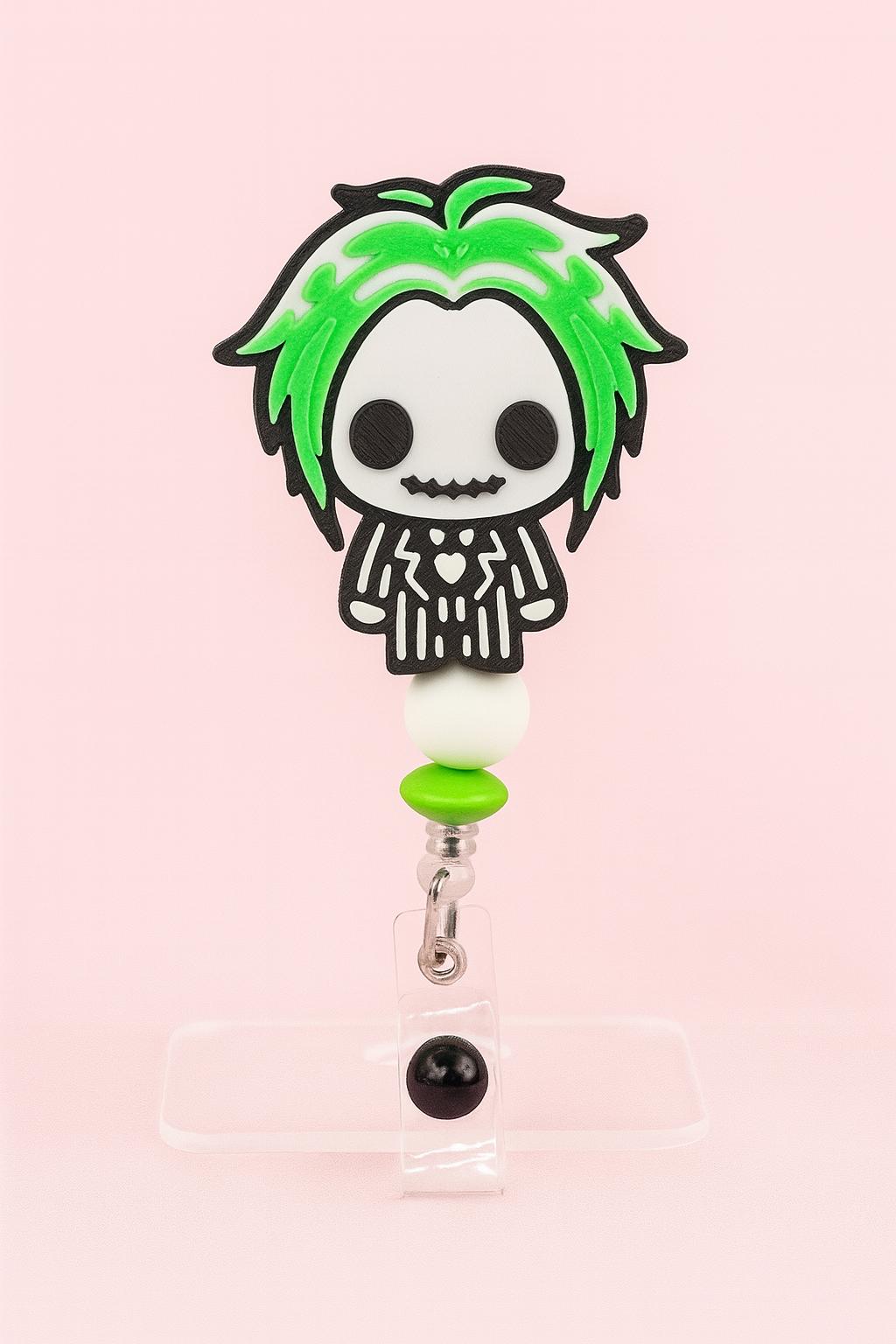 Beetlejuice Badge Reel STL File: 3D Print Digital Download