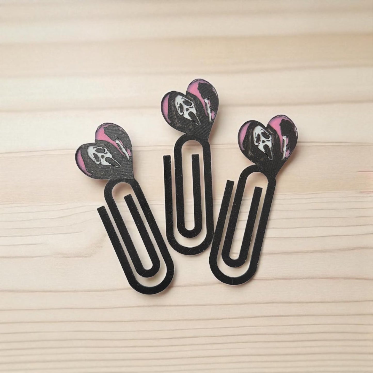 Spooky 3D Printed Bookmark  Badge Reel STL File: 3D Printing (Digital Download)