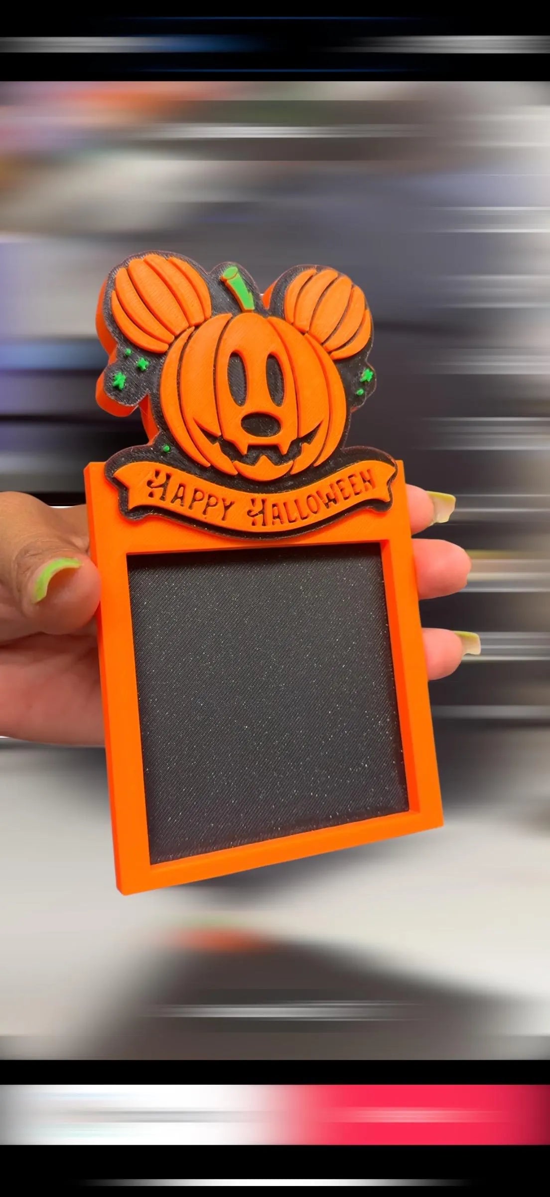 3D Printable Pumpkin Sticky Note Holder: Halloween Desk Decor (Digital Download)