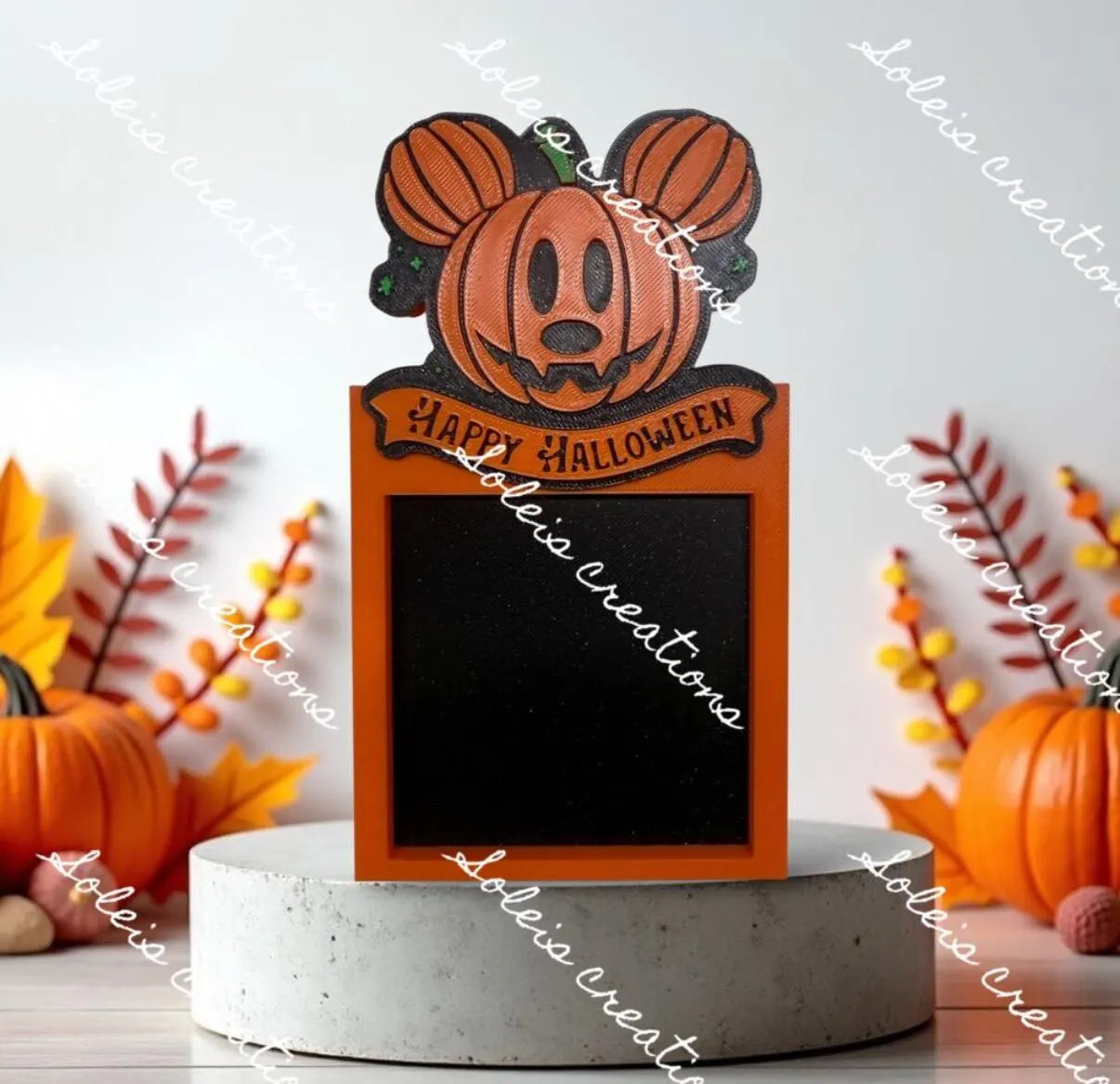 3D Printable Pumpkin Sticky Note Holder: Halloween Desk Decor (Digital Download)