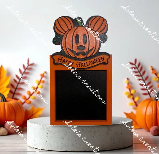 3D Printable Pumpkin Sticky Note Holder: Halloween Desk Decor (Digital Download)
