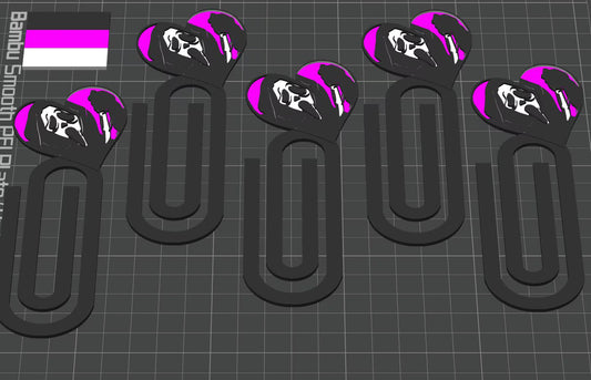 Spooky 3D Printed Bookmark  Badge Reel STL File: 3D Printing (Digital Download)
