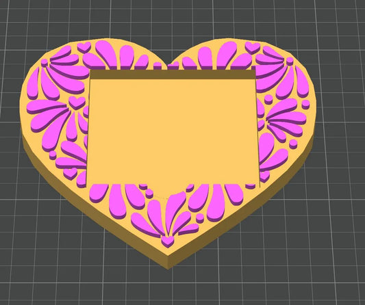 Heart-Shaped sticky note STL (Digital Download)