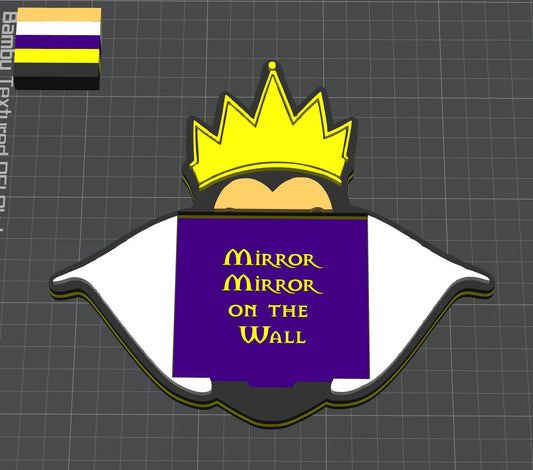 Evil Queen Sticky Note Holder STL File – Digital Download